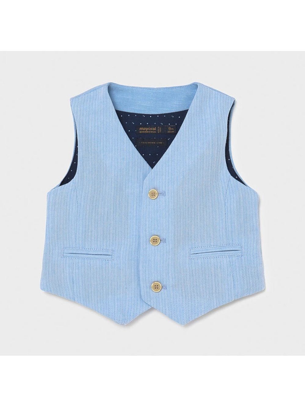 Size 24 months Mayoral Light Blue Kids Vest with Buttons